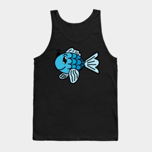 Cyan Blue Fish Tank Top